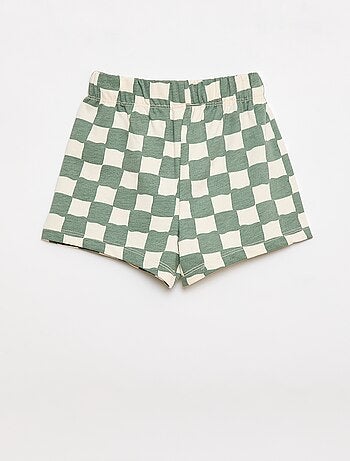 Ensemble de pyjama été en coton T-shirt + short