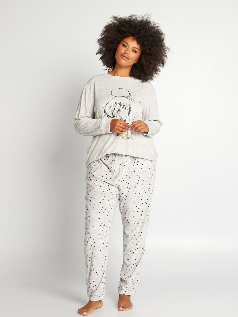 Ensemble de pyjama 'Fée Clochette' - t-shirt + pantalon Gris - Kiabi