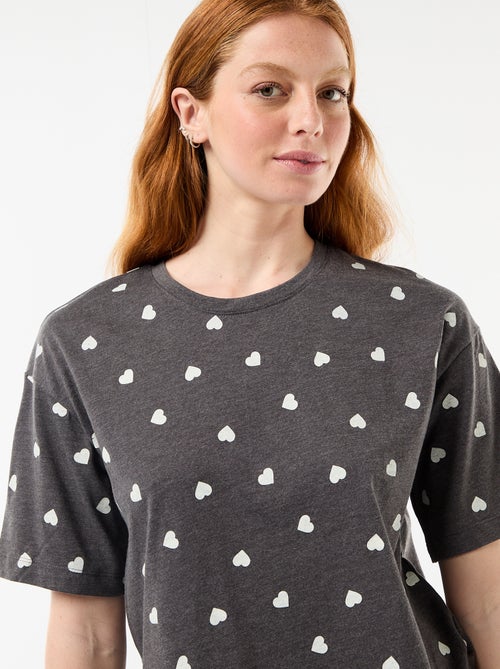 Ensemble de pyjama haut + short en jersey coton - Kiabi