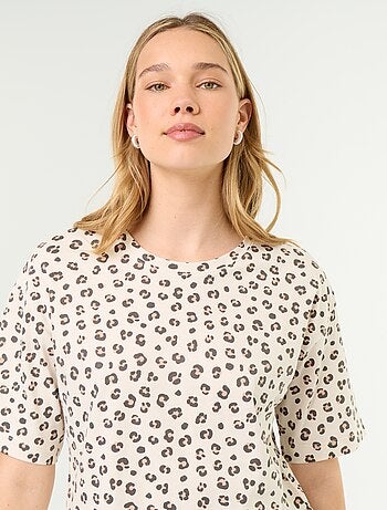 Ensemble de pyjama haut + short en jersey coton
