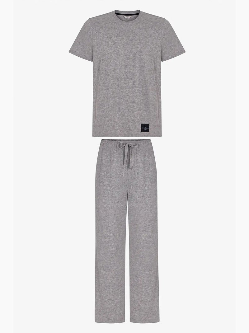 Ensemble de pyjama homme cloud à manches courtes penti Gris - Kiabi