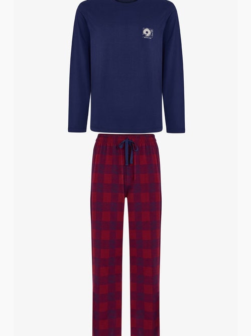 Ensemble de pyjama homme echo block à carreaux, manches longues penti - Kiabi Ensemble de pyjama homme echo block à carreaux, manches longues penti - Kiabi