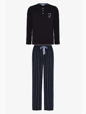 Ensemble de pyjama homme nightform à rayures, manches longues penti