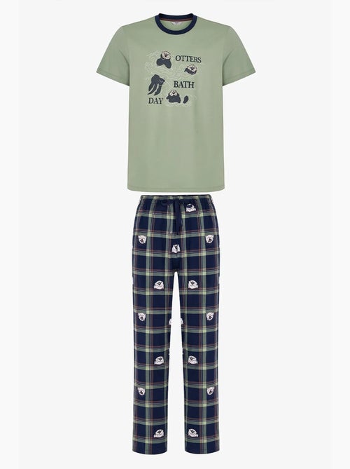 Ensemble de pyjama homme other bath avec pantalon penti - Kiabi Ensemble de pyjama homme other bath avec pantalon penti - Kiabi