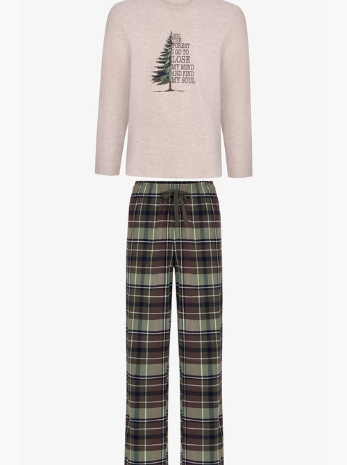 Ensemble de pyjama homme pine forest à carreaux, manches longues penti - Kiabi Ensemble de pyjama homme pine forest à carreaux, manches longues penti - Kiabi