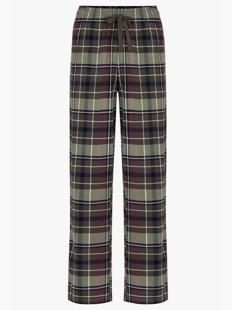 Ensemble de pyjama homme pine forest à carreaux, manches longues penti Vert olive - Kiabi