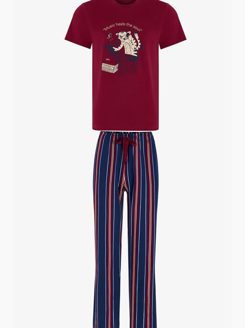 Ensemble de pyjama homme retro groove à rayures, manches courtes penti - Kiabi Ensemble de pyjama homme retro groove à rayures, manches courtes penti - Kiabi