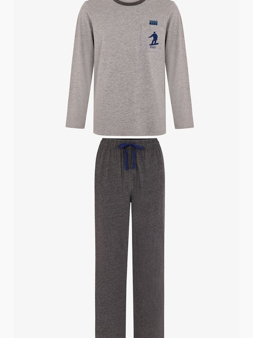 Ensemble de pyjama homme snow glide à manches longues penti - Kiabi Ensemble de pyjama homme snow glide à manches longues penti - Kiabi