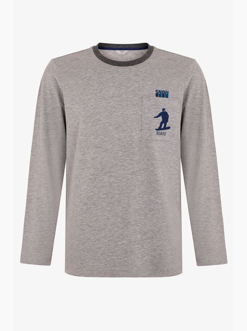 Ensemble de pyjama homme snow glide à manches longues penti - Kiabi Ensemble de pyjama homme snow glide à manches longues penti - Kiabi