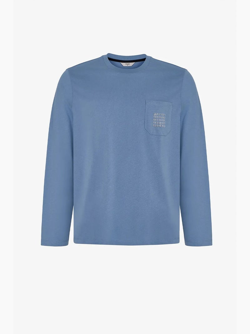 Ensemble de pyjama homme steel à rayures, manches longues penti Noir Bleu - Kiabi
