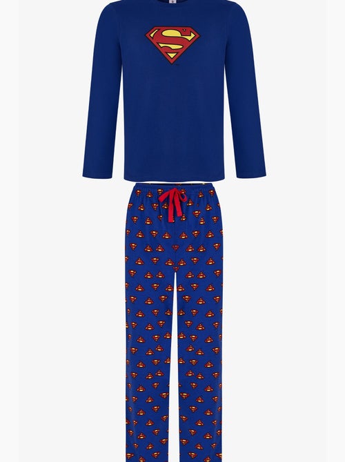Ensemble de pyjama homme superman à carreaux, manches longues penti - Kiabi Ensemble de pyjama homme superman à carreaux, manches longues penti - Kiabi