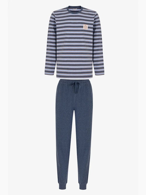 Ensemble de pyjama homme weekend à rayures, manches longues, jogger penti - Kiabi