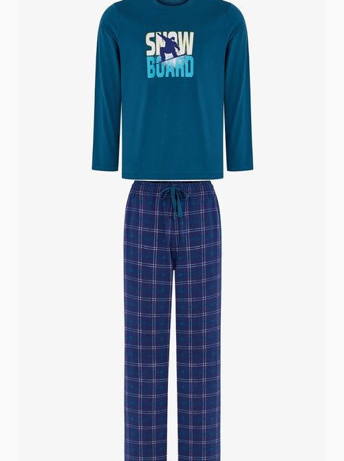 Ensemble de pyjama homme winter board à motif géométrique, pantalon, manches longues penti - Kiabi Ensemble de pyjama homme winter board à motif géométrique, pantalon, manches longues penti - Kiabi