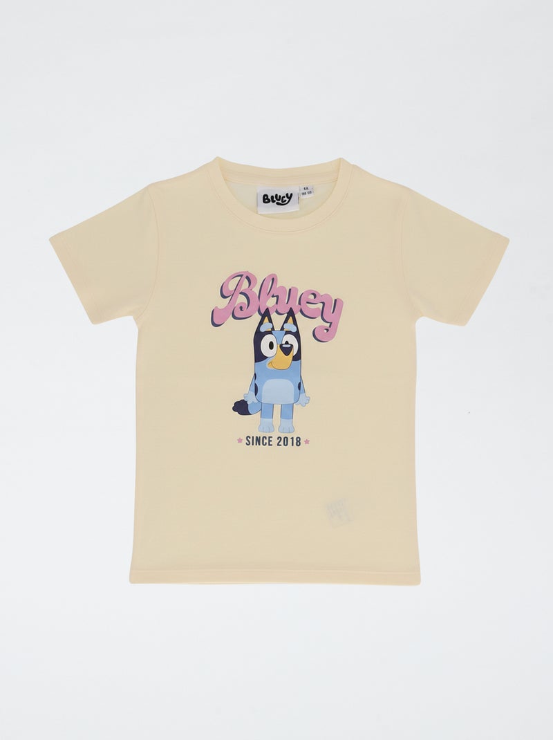 Ensemble de pyjama imprimé 'Bluey' en coton Rose - Kiabi