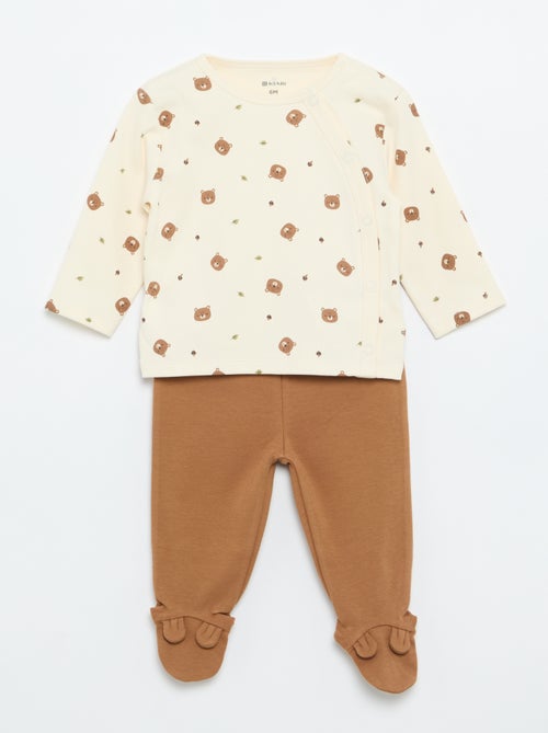 Ensemble de pyjama interlock - 2 pièces - Kiabi