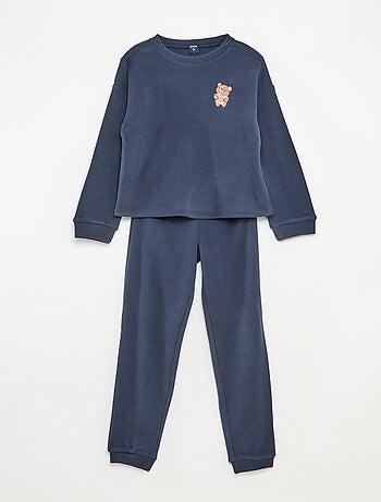 Ensemble de pyjama jersey uni