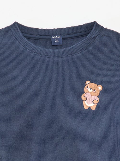 Ensemble de pyjama jersey uni - Kiabi