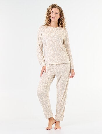 Ensemble de pyjama long en polaire - 2 pièces