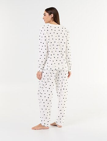 Ensemble de pyjama long en polaire - 2 pièces
