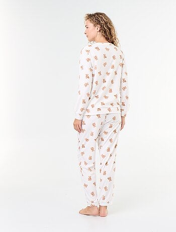 Ensemble de pyjama long en polaire - 2 pièces