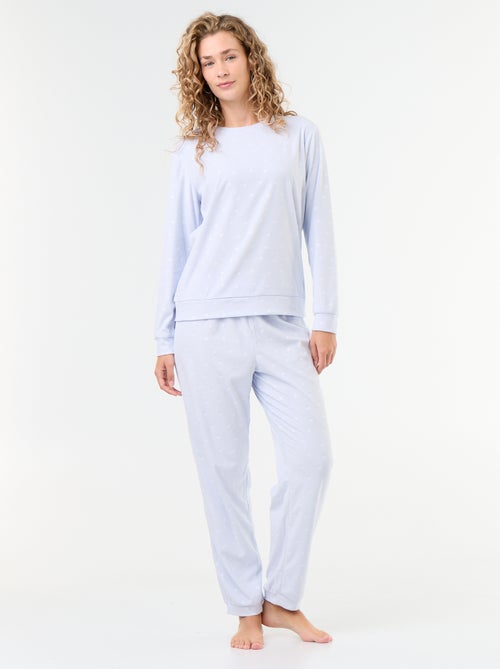 Ensemble de pyjama long en polaire - 2 pièces - Kiabi