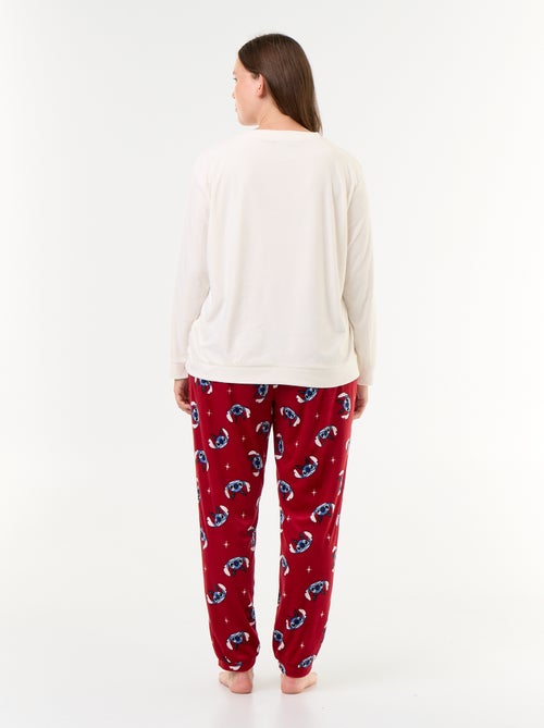 Ensemble de pyjama long en polaire 'Disney' 'Stitch' - 2 pièces - Kiabi Ensemble de pyjama long en polaire 'Disney' 'Stitch' - 2 pièces - Kiabi