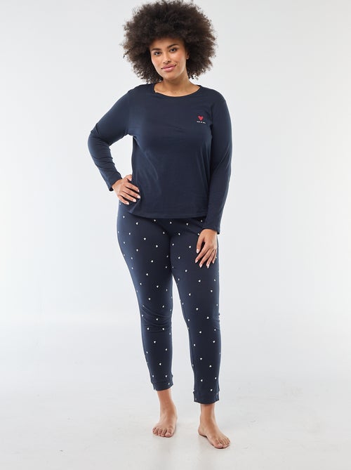 Ensemble de pyjama long imprimé - 2 pièces - Kiabi