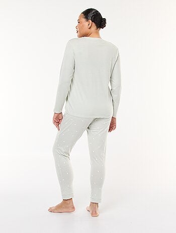 Ensemble de pyjama long imprimé - 2 pièces