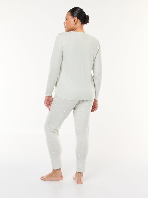 Ensemble de pyjama long imprimé - 2 pièces - Kiabi