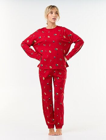 Ensemble de pyjama long 'Noël' - 2 pièces