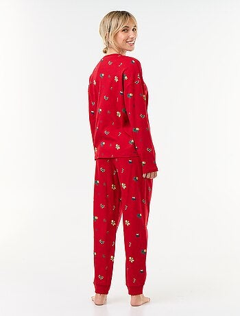 Ensemble de pyjama long 'Noël' - 2 pièces
