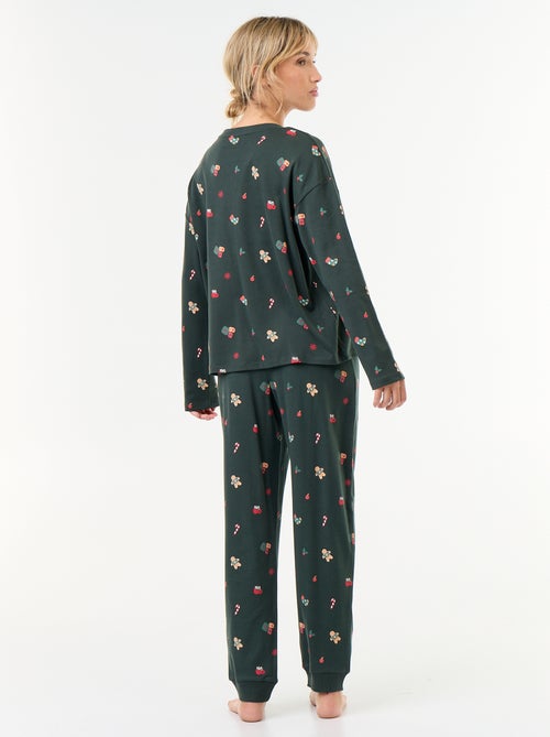 Ensemble de pyjama long 'Noël' - 2 pièces - Kiabi