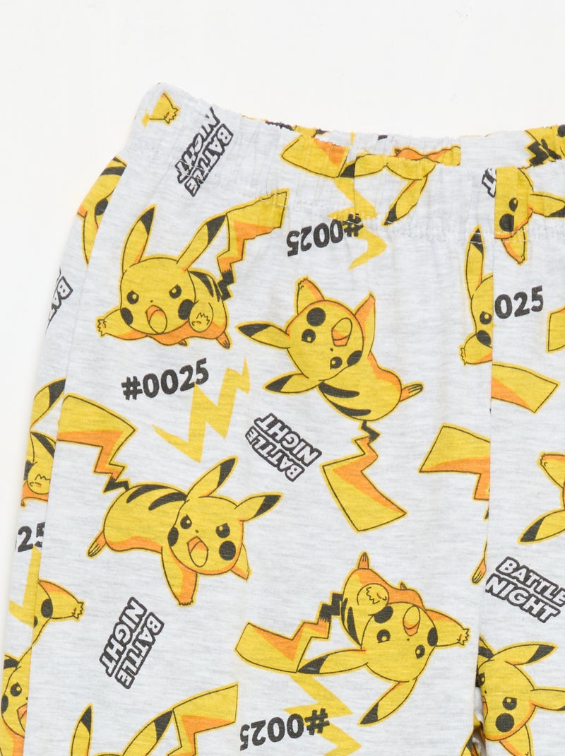 Ensemble de pyjama long 'Pikachu' 'Pokémon' - 2 pièces Gris - Kiabi