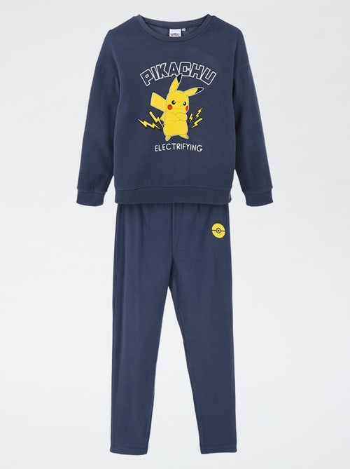Ensemble de pyjama long 'Pokémon' en polaire - 2 pièces - Kiabi