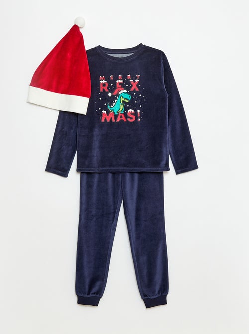 Ensemble de pyjama Noël avec bonnet - Kiabi
