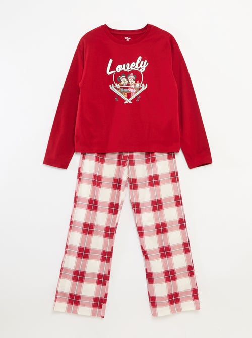Ensemble de pyjama Noël 'Disney' 'Minnie' en jersey coton - Kiabi