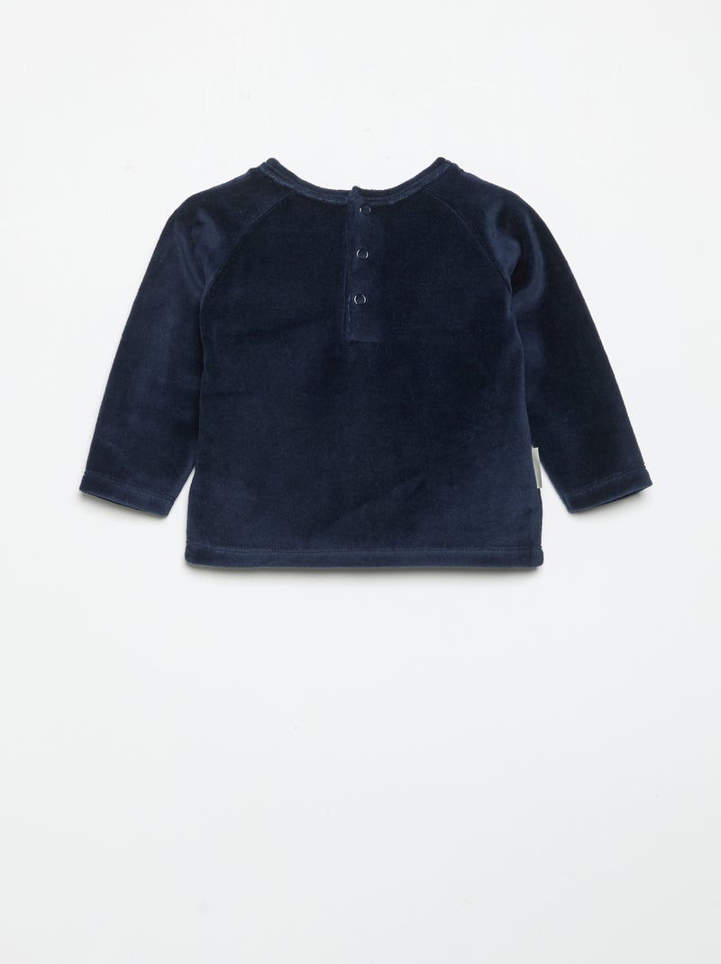 Ensemble de pyjama 'Petit Béguin' 2 pièces Bleu - Kiabi