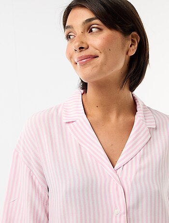 Ensemble de pyjama rayé haut + short