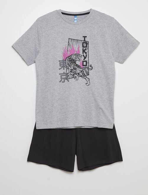 Ensemble de pyjama short + t-shirt - 2 pièces - Kiabi