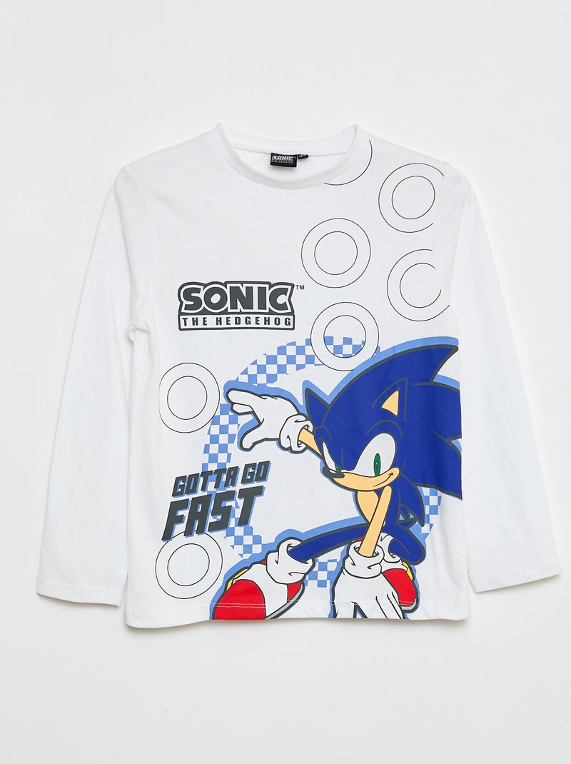 Ensemble de pyjama 'Sonic' en coton Blanc - Kiabi
