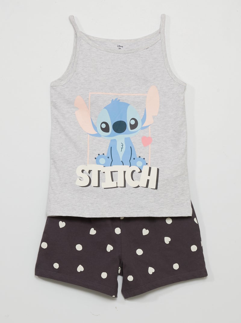 Ensemble de pyjama 'Stitch' - 2 pièces Gris/noir - Kiabi