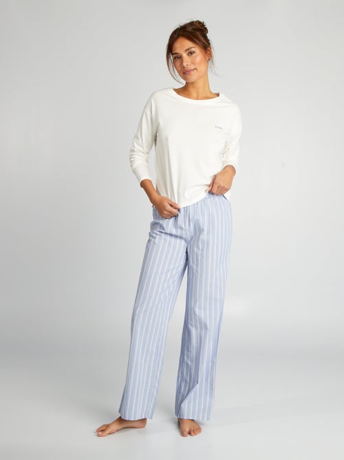 Ensemble de pyjama t-shirt + pantalon - 2 pièces - Kiabi