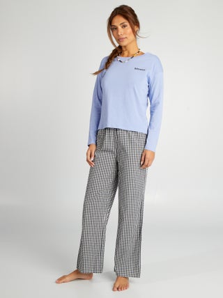 Ensemble de pyjama t-shirt + pantalon - 2 pièces