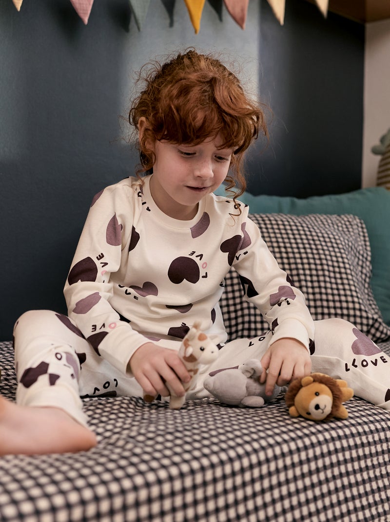 Ensemble de pyjama t-shirt + pantalon -  2 pièces Violet - Kiabi