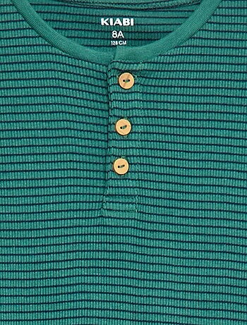 Ensemble de pyjama t-shirt + pantalon côtelés - 2 pièces