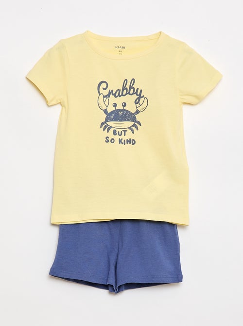 Ensemble de pyjama t-shirt + short - 2 pièces - Kiabi