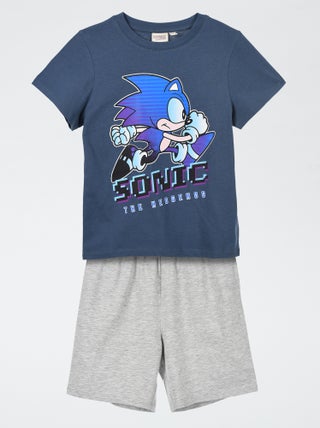 Ensemble de pyjama t-shirt + short 'Sonic' 'SEGA' - 2 pièces