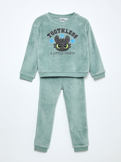 Ensemble de pyjama 'Universal' 'Dragon' en polaire - Kiabi