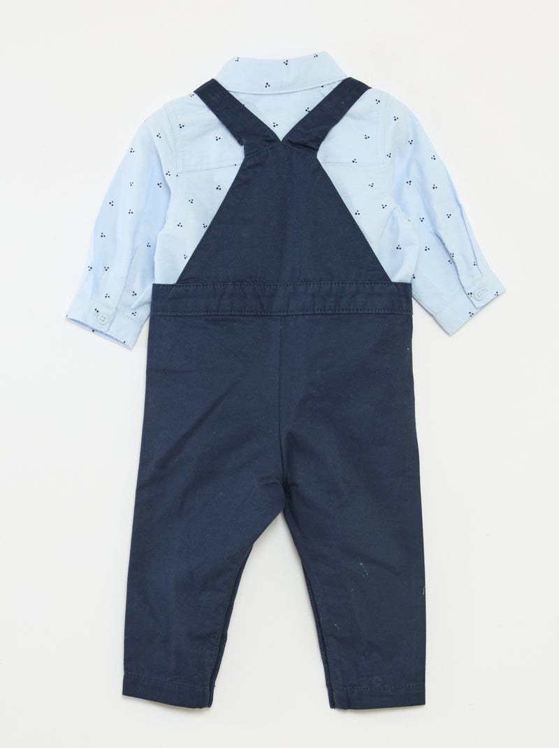 Ensemble de salopette longue Bleu - Kiabi