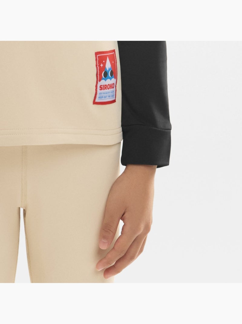 Ensemble de sous-vêtements thermiques fille sports d'hiver enfants splat-g Beige - Kiabi